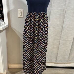 Xhilaration Navy Scoop Neck Top